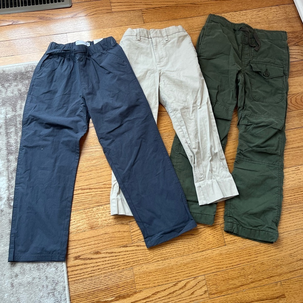 Zara Relaxed Fit Crewcuts Thompson Gap Kids Pants Bundle of 3 Size 6/S - Picture 2 of 8